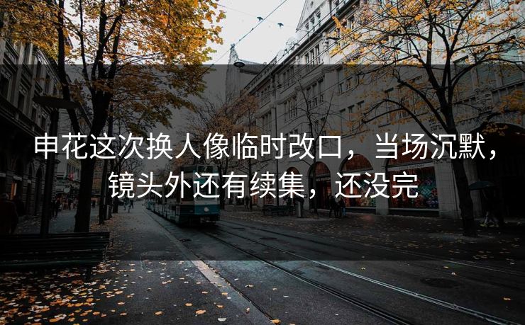 申花这次换人像临时改口，当场沉默，镜头外还有续集，还没完